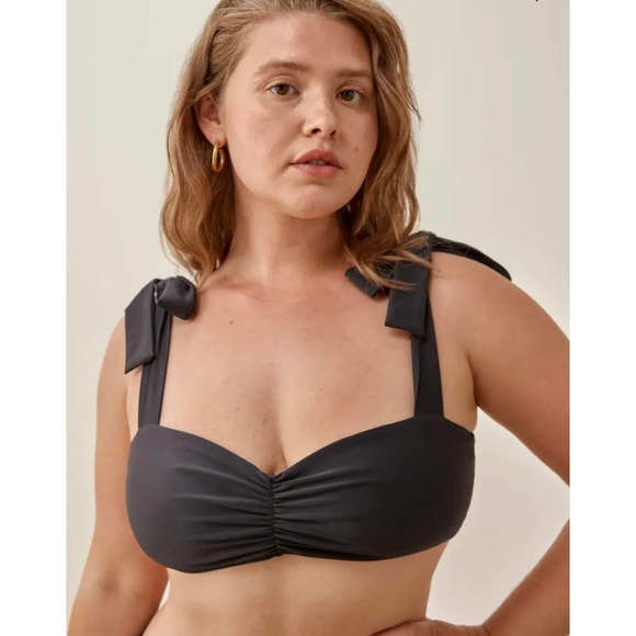 Reformation Other - REFORMATION Poire Tie Strap Bikini Top XL